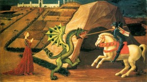Saint George and the Dragon by Paolo Uccello