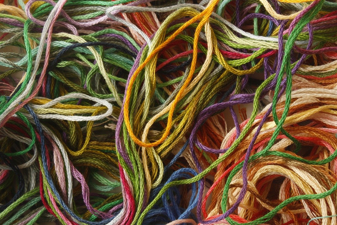 different color thread