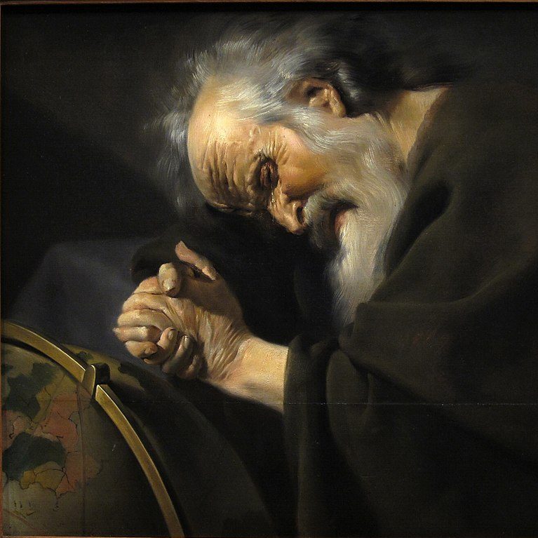 painting of Heraclitus by Johannes Moreelse