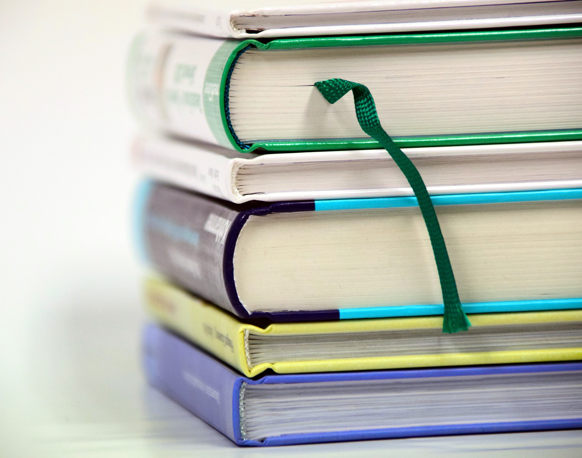 stack of textbooks