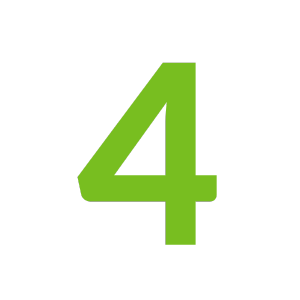 Light green "4" in large font.